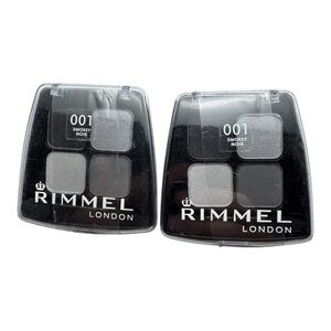 Rimmel London Colour Rush Quad Eyeshadow 001 Smokey Noir Lot‎ of 2 – 4g